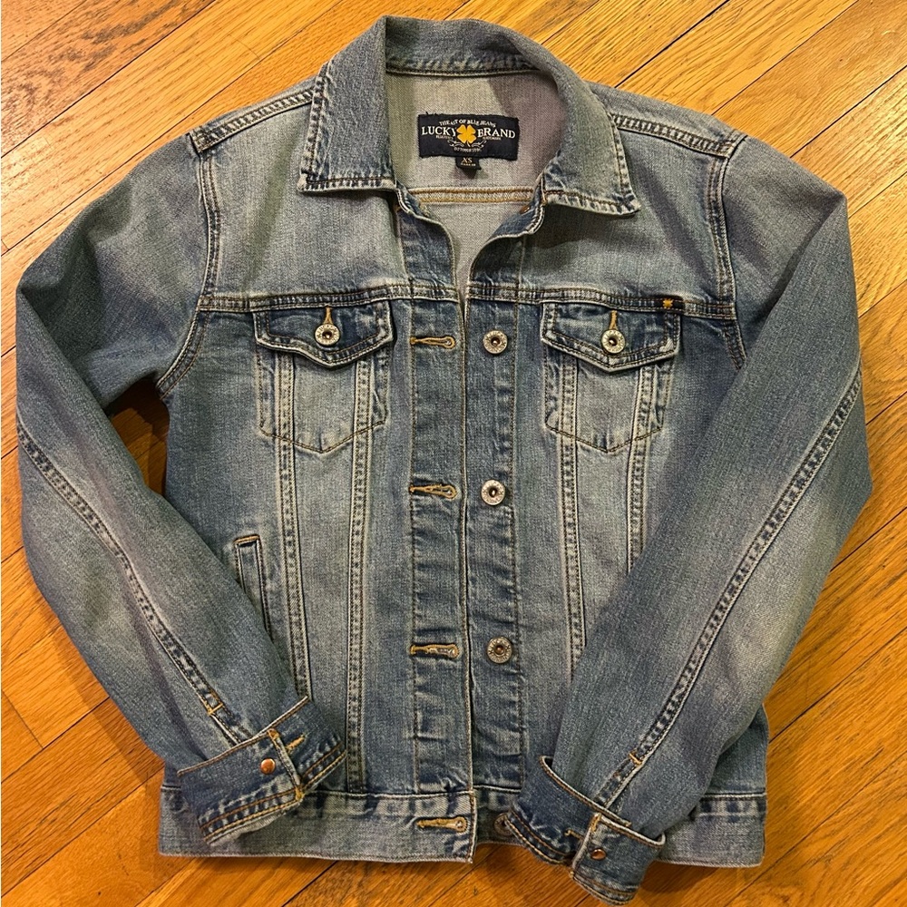 Lucky Brand Light Blue Denim Jean Jacket